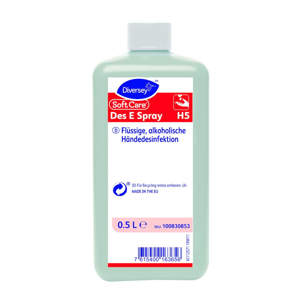 Soft Care Des E Spray H5 10x0.5L - Flüssige, alkoholische Händedesinfektion