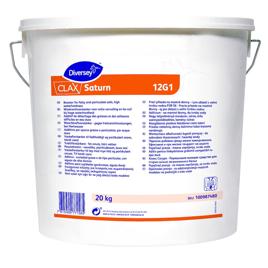Clax Saturn 12G1 20kg - Waschkraftverstärker - fettige Verschmutzungen, hohe Wasserhärte