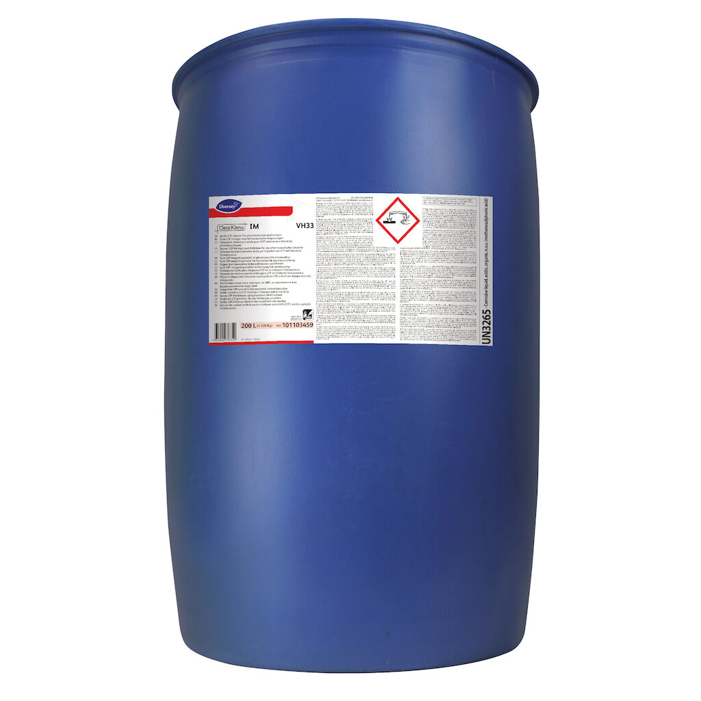 ClearKlens IM VH33 200L - Saurer CIP-Reiniger und Kalklöser für Anwendungen in der pharmazeutischen Industrie