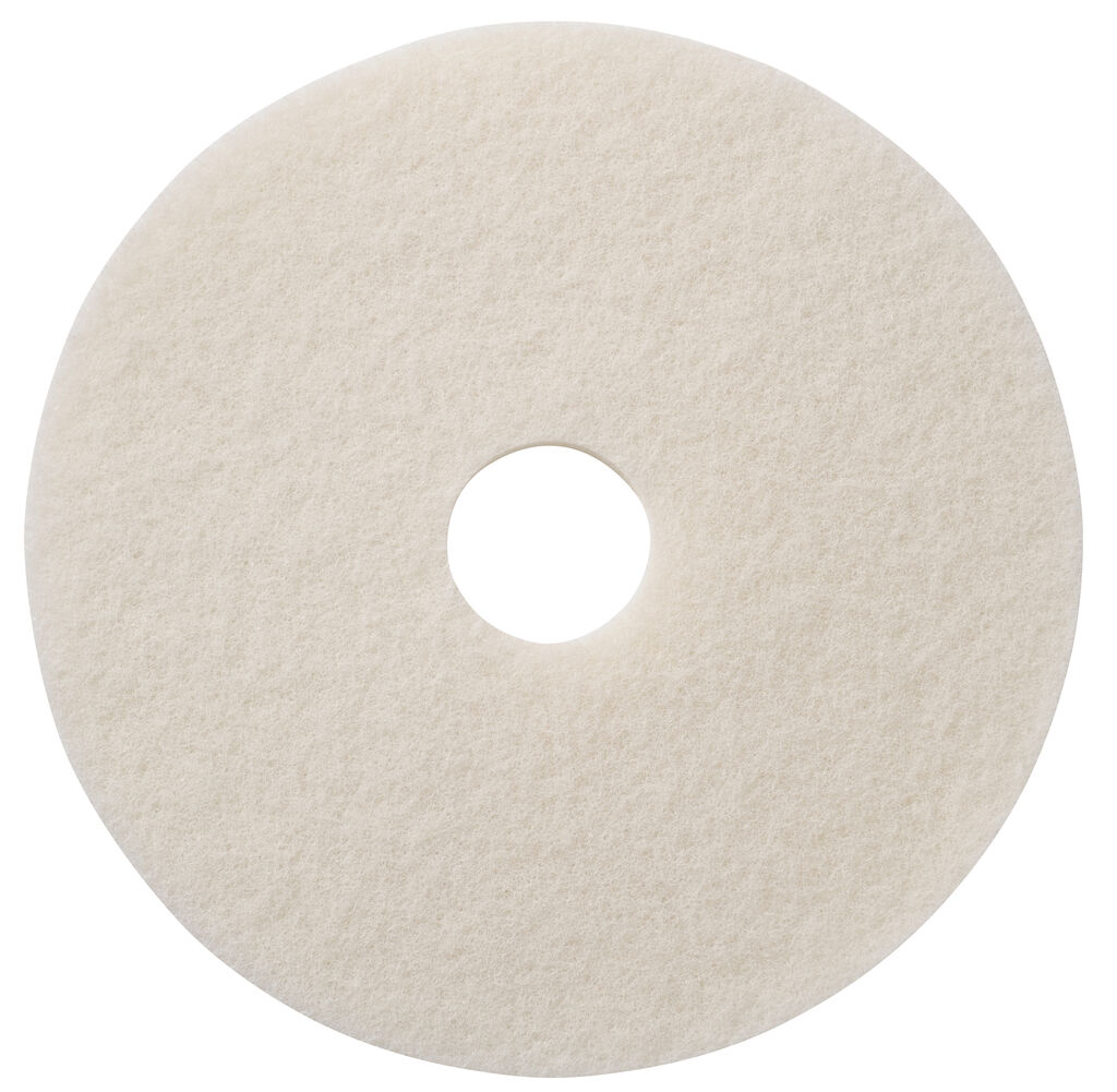 TASKI Americo Pad - White 1x5Stk. - 12" / 30 cm - Weiß - Sanftes Polierpad für beschichtete Böden