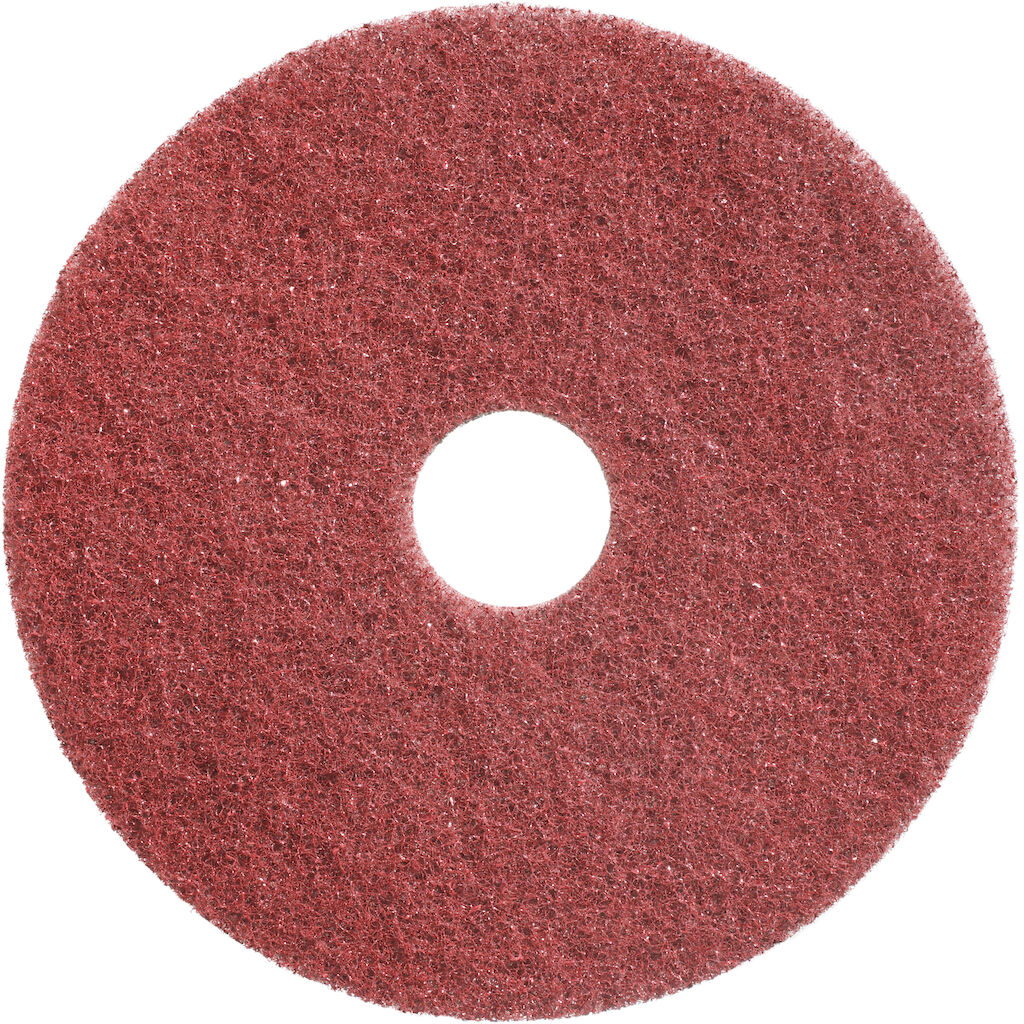 TWISTER Maschinenpad Rot 1x2Stk. - 9" / 23 cm - Rot - Pad zum Tiefenreinigen und Restaurieren von Steinböden