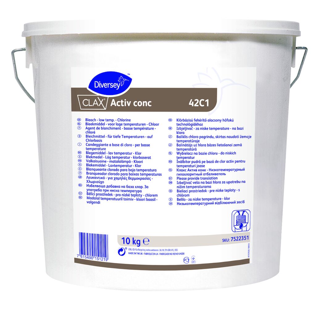 Clax Activ conc 42C1 10kg - Bleichmittel - für tiefe Temperaturen - auf Chlorbasis