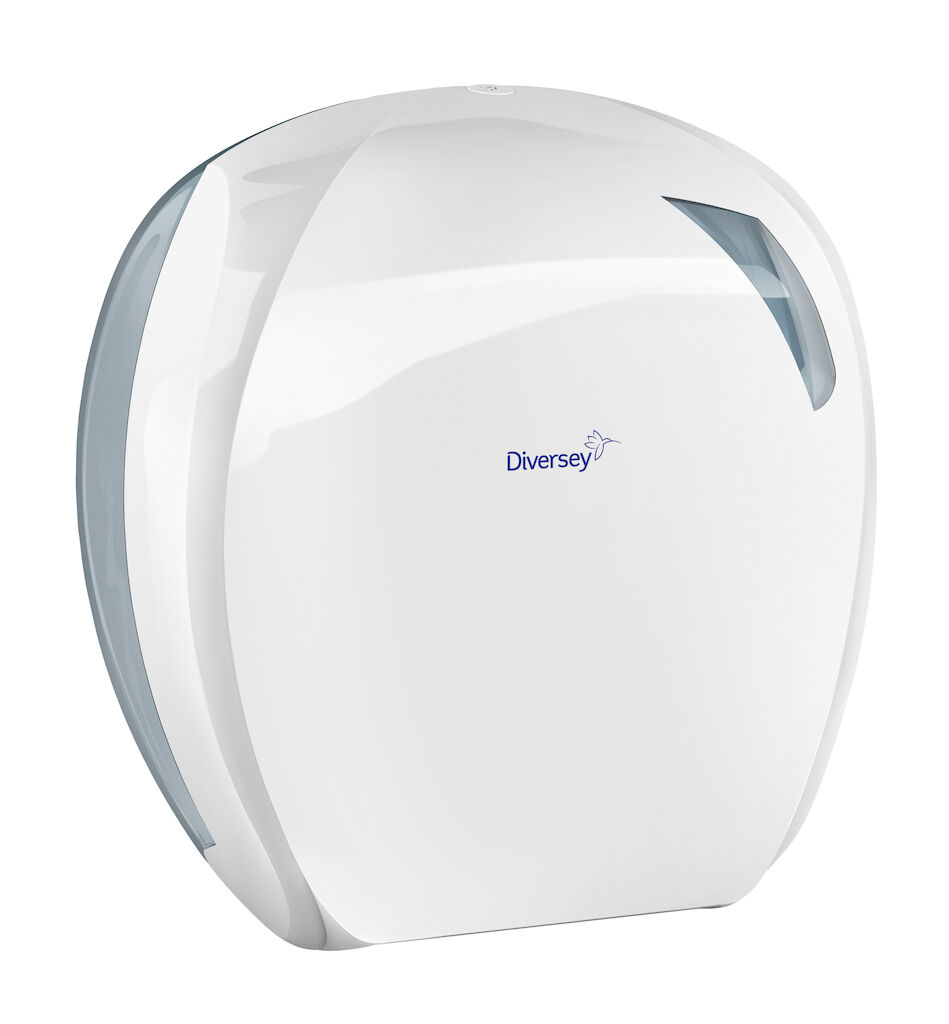 Mini Jumbo Toilet Dispenser White 1Stk. - 29.6 x 277 x 13.5 cm - Weiß - Spender für Jumbo-Toilettenpapierrollen Mini