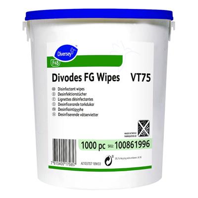 Divodes FG Wipes VT75 1000Stk. - Desinfektionstücher