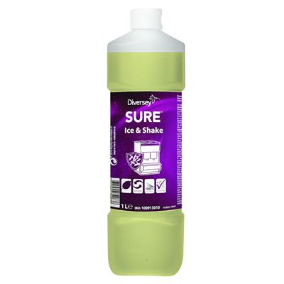 SURE Ice & Shake 6x1L - Konzentrierter, flüssiger Desinfekionsreiniger für Milchshakemaschinen und andere Getränkeanlagen