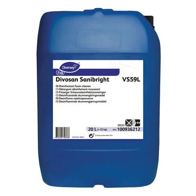 Divosan Sanibright VS59L 20L - QAV-freier, nicht-oxidierender, alkalischer Schaumdesinfektionsreiniger