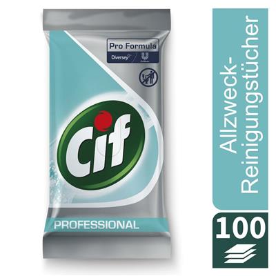 Cif Pro Formula Multipurpose Cleaning Wipes 4x100Stk. - Mehrzweck-Reinigungstücher