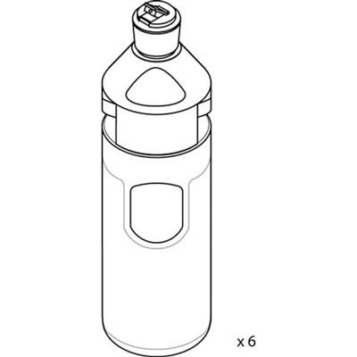 Suma Star-plus Empty Bottlekit - 750ml 6x1Stk. - Leerflaschen für Divermite®/Diverflow® System 750ml für Suma Star D1