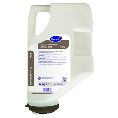 Clax Revoflow OXI 4XP2 3x4kg - Desinfektionsmittel auf Sauerstoffbasis für mittlere Temperaturbereiche – für Buntwäsche geeignet